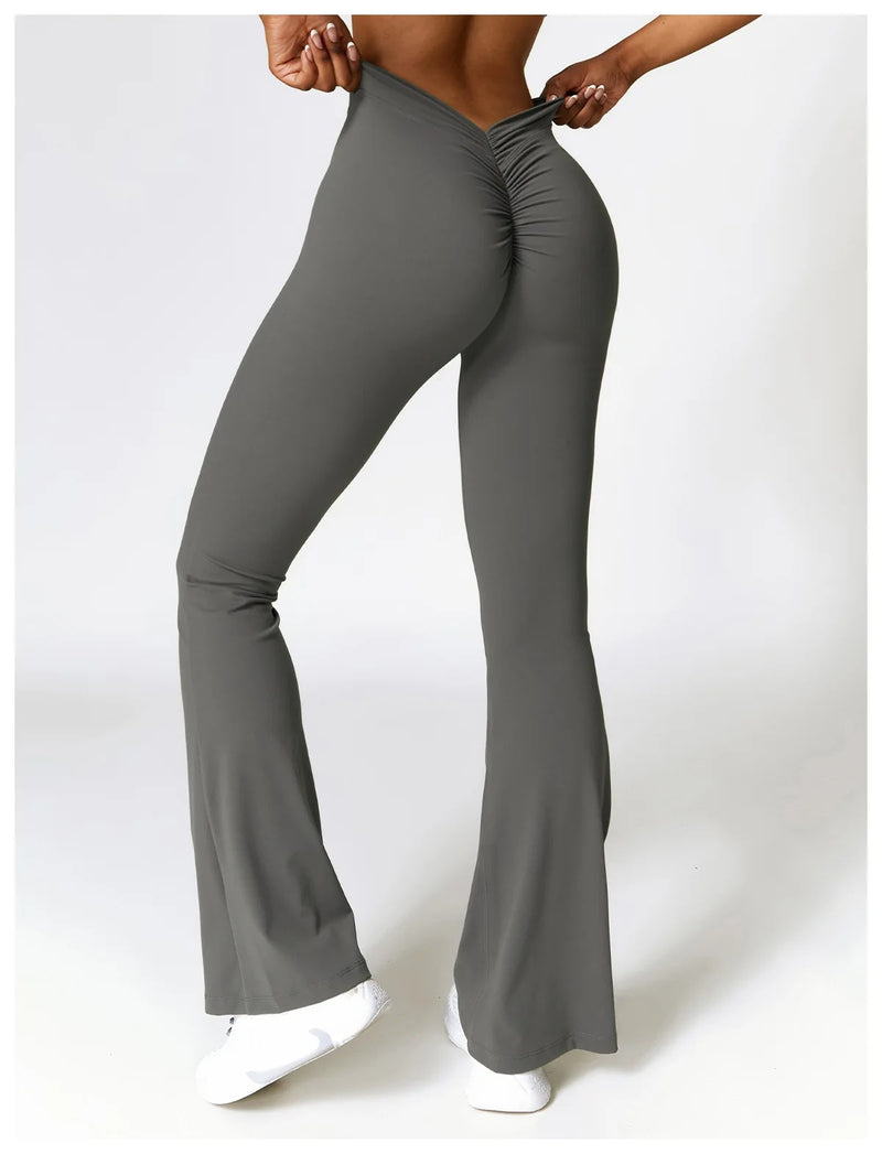 Crossover Regular Flared Leggings