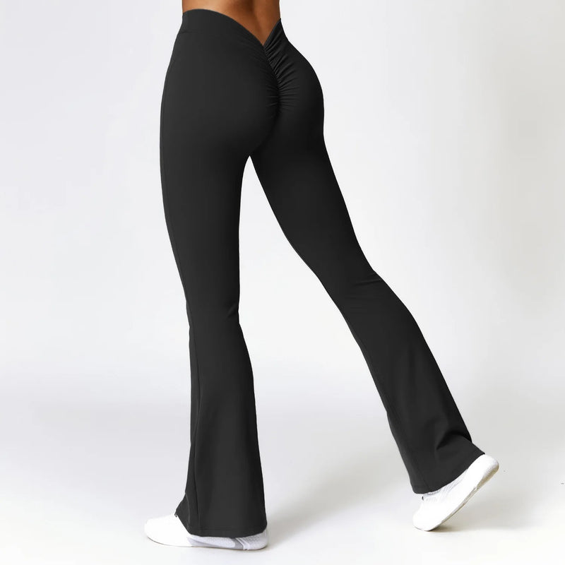 Crossover Regular Flared Leggings