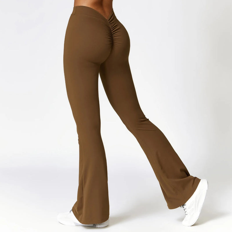 Crossover Regular Flared Leggings